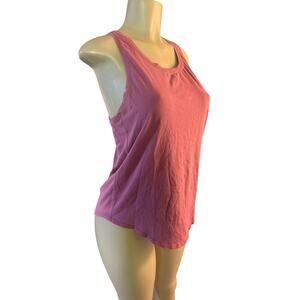 Women 6 Lululemon Love Tank Top Pleated Rustic Clay Racerback Pima Cotton
